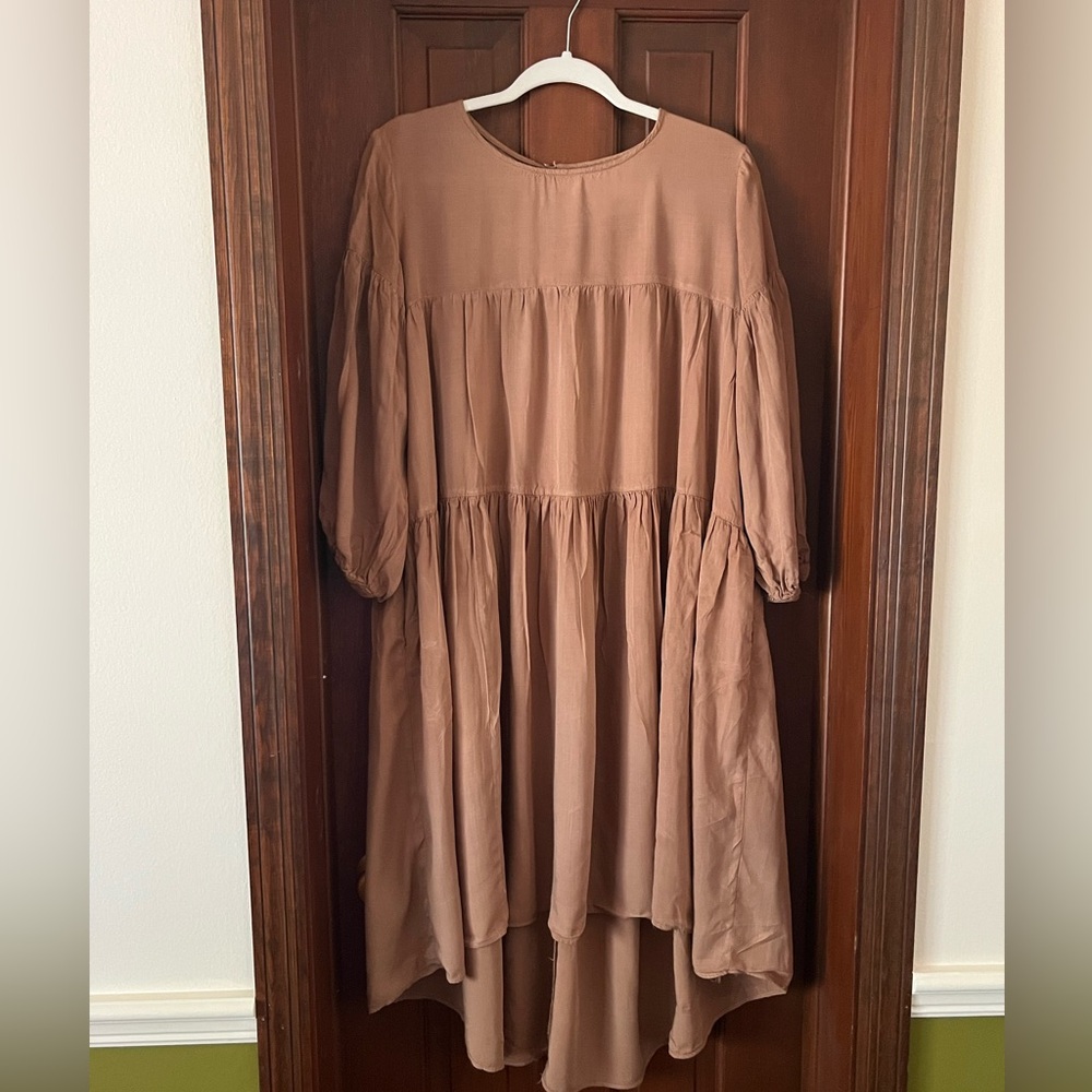 Mustard Seed Brown Midi Dress